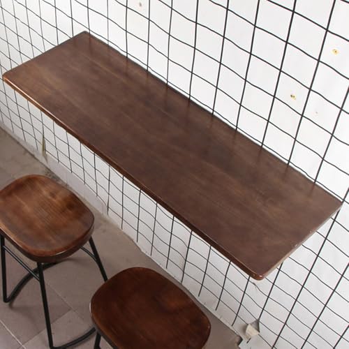 Mesa de comedor plegable de madera maciza para pared y cocina pequeña