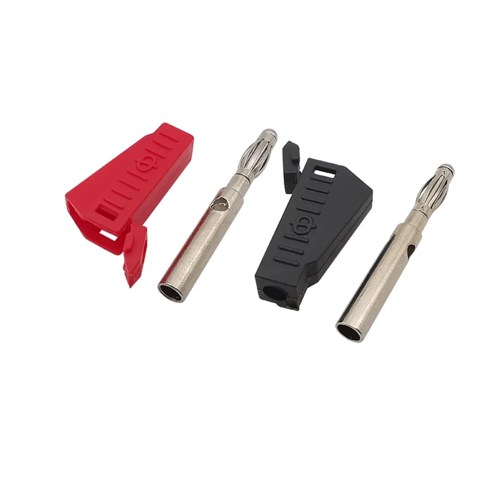 Connecteur de fiche banane rouge et noir de 4mm, fiches de Test de Type soudure empilables, adaptateur de connecteurs mâles banane, 20 pièces/lot