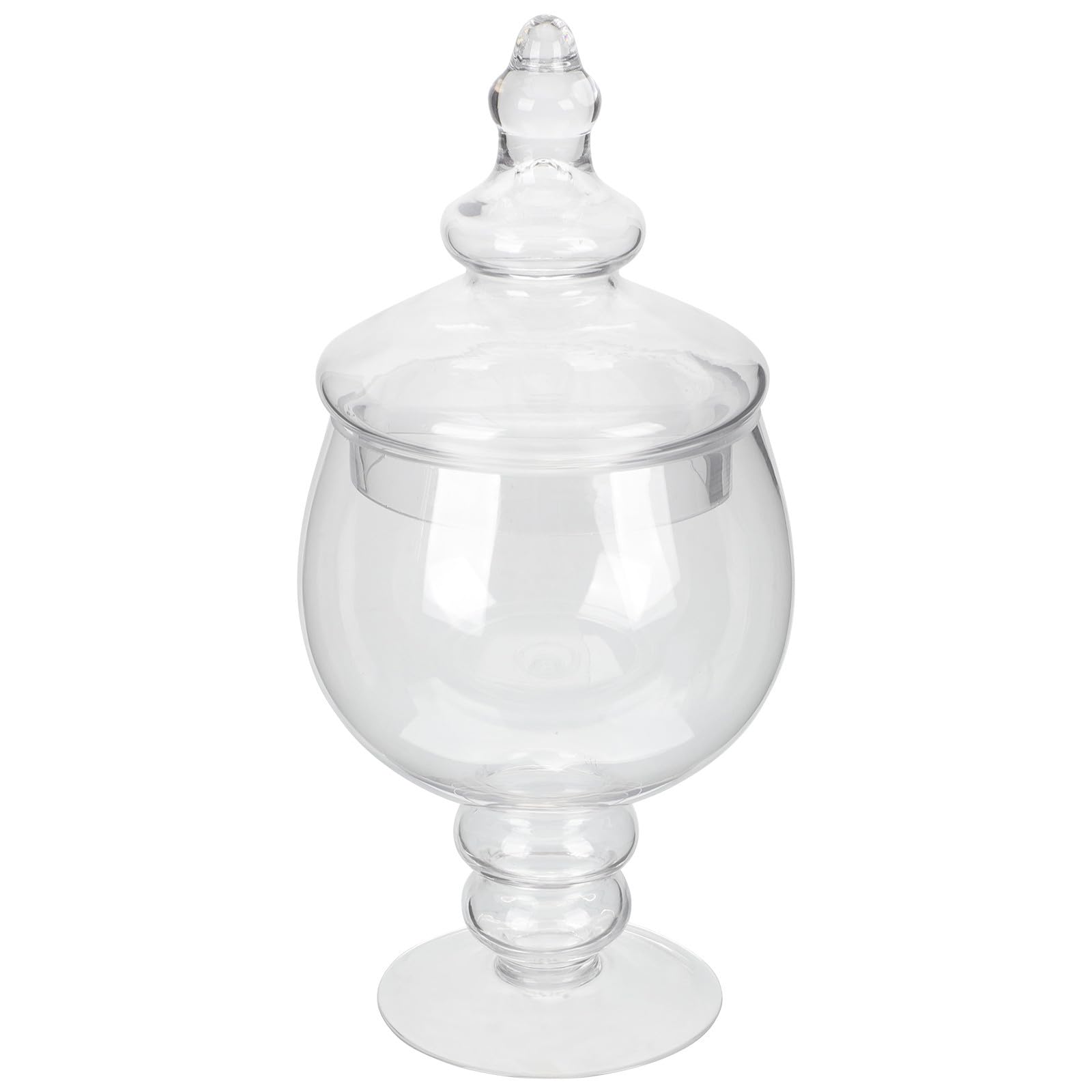 OSALADI Tarro de Cristal con Tapa para Dulces, Frascos de Vidrio Transparentes con Diseño Fácil de Llenar y Forma Hermosa, Adecuado para Cafés y Hoteles