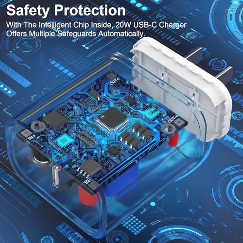 Image of 20W Type-C Charger Adapter Compatible with iPhone 16 /16 Pro /16 Pro Max / 15 /15Pro / 14 /14Plus /14Pro /14ProMax / 13 /13Pro / 12 /12Pro /11 / X /Xr /SE (1 Year Warranty)