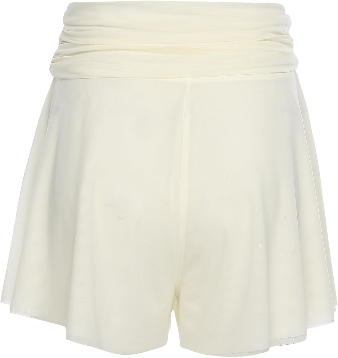 Women's Ballet Dance Practice Shorts Twisted Ruched Elastic Waistband Loose Shorts Streetwear