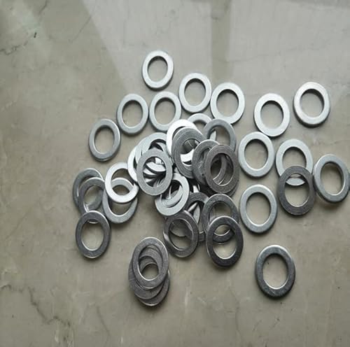 image for YOGEIER 50PCS Oil Drain Plug Crush Washer, Aluminum Engine Oil Crush W