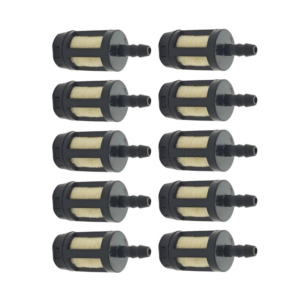 10 filtros de Combustible Aptos for maquinaria de jardín, motosierras, sopladores, carburadores y Herramientas de jardín.