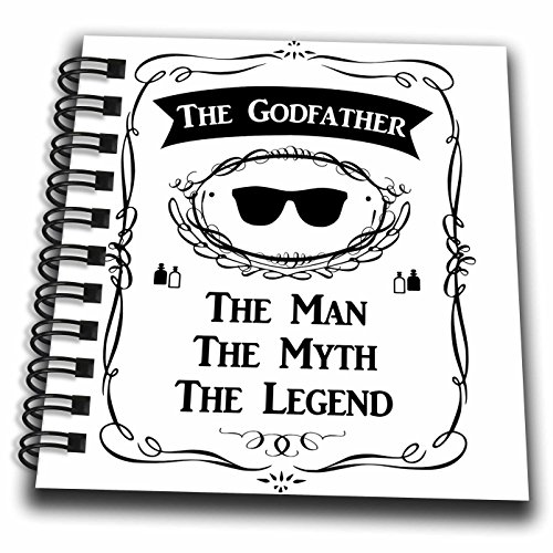 The Godfather Cadeau Mini bloc-notes petit papeterie multicolore 3drose 4 x 10,2 cm