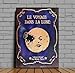 A Trip to the Moon Metal Wall Art. Classic Movie Posters. Handmade. Copper, Brass, Stainless Steel Material and Custom Sizes. Home Theater Decor. Ready to Hang (17, Inches, 12, Inches)