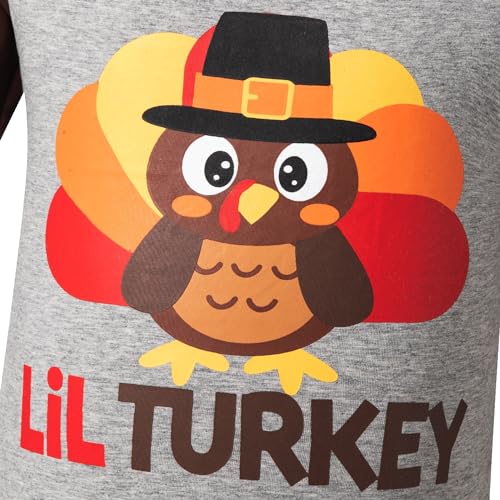 Toddler Baby Boy's Little Turkey T-shirt Thanksgiving Tee Shirt3