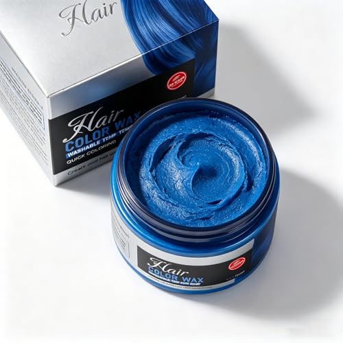 Cera de Color Temporal para Cabello Azul 1 Pc miniatura 3