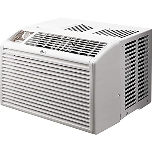 LG 5,000 BTU Window Air Conditioner for Small Rooms & Bedrooms, Cools 150 Sq. Ft., Quiet Operation, Easy Manual Controls, 115V, White - LW5016 by LG - Used condition - Image 4