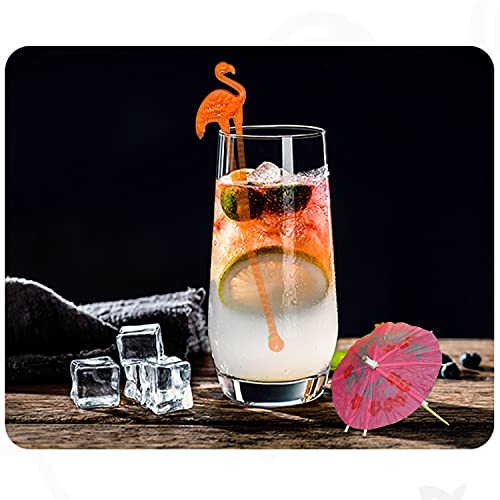 100-delige cocktailpartydecoratie drankaccessoires pakket met herbruikbare paraplu's, herbruikbare fonkelende vuurwerk… - Image 7