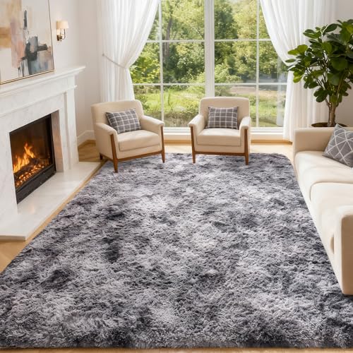 CHOSHOME Teppich Wohnzimmer Shaggy Hochflor Langflor Teppich Kinderzimmer...