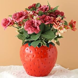 Arawat Erdbeer Vase Deko Wohnzimmer...