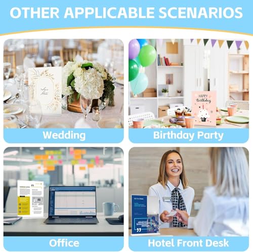 EOGRFW Tischaufsteller A4 Acryl T-Ständer Vertikaler Doppelseitiger Display-Menühalter Fotorahmen für Restaurant Büro, 6er-Pack, 8,27 x 11,69 Zoll