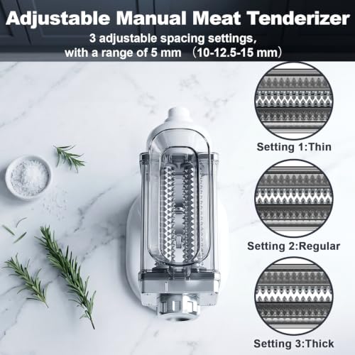 COFUN Manual Meat Tenderizer Tool with 3 Adjustable Spacing (10/12.5/15mm) by Cofun - Used condition - Image 3