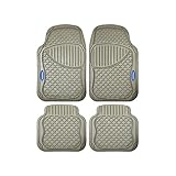 100% PVC Goodyear GOD9022 Alfombra de Goma, 4 Piezas, Beige