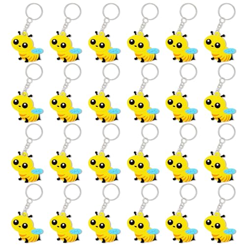 CiciBear 24 Pack Keychains Party Favors for Bumble Bee Baby to be...