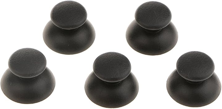 Baosity for SONY PS3 Controller Compatible 3D Joystick Thumb Stick Thumb Grip Cap Analog Thumb Stick Module Repair Parts Replacement 5pcs ABS Material