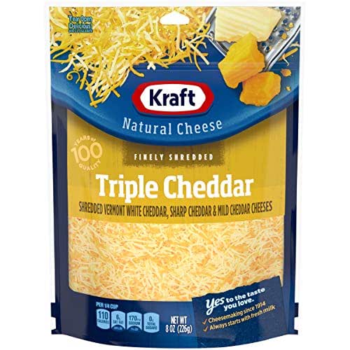 Kraft Finely Shredded Natural Triple Cheddar Shredded Cheese (8 oz