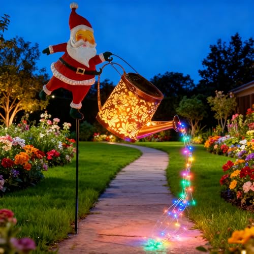 Christmas Santa Solar Kettle Lights