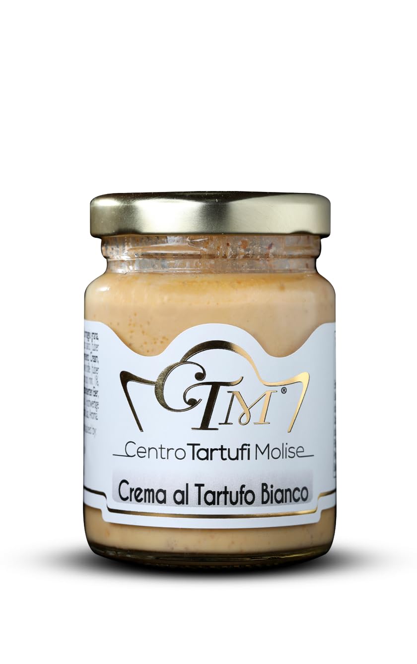 Crema di Tartufo Bianco 80 Gr - Tartufo - Crema di Pregiato Tartufo Bianco "Tuber Magnatum Pico" - Salsa Tartufata Bianca - 100% Made in Italy, Eccellenza Culinaria Italiana