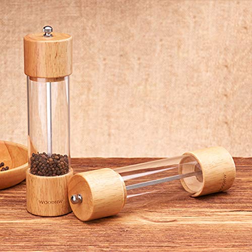 Moedor manual de madeira de sal e pimenta da Homozy