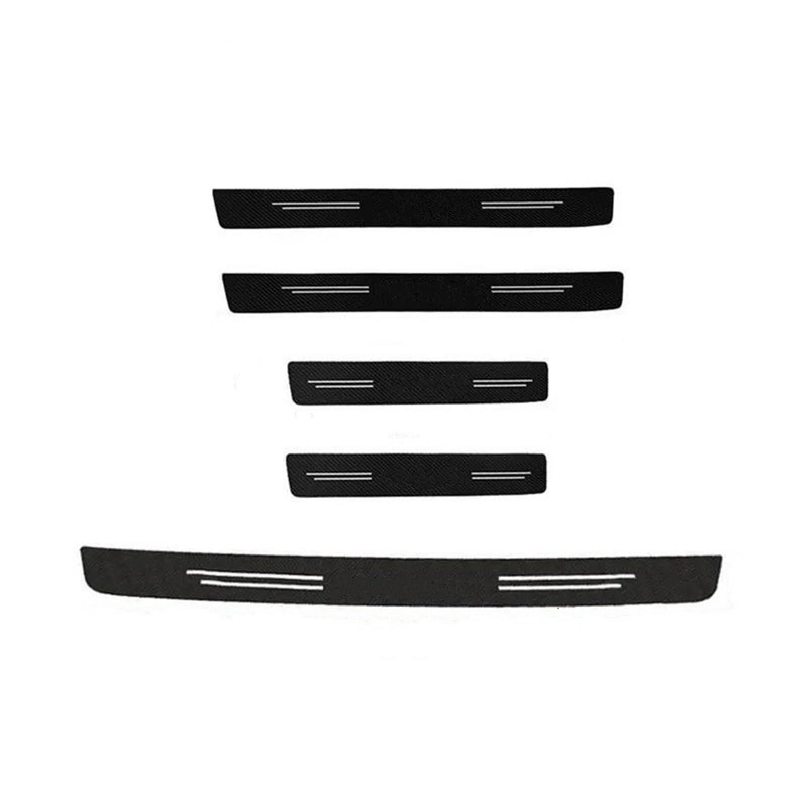 For Dodge For CHALLENGER For DART For NITRO RAM SRT SXT Sill Carbon Fiber Sticker Trunk Bumper Threshold Side Tape(5PC)