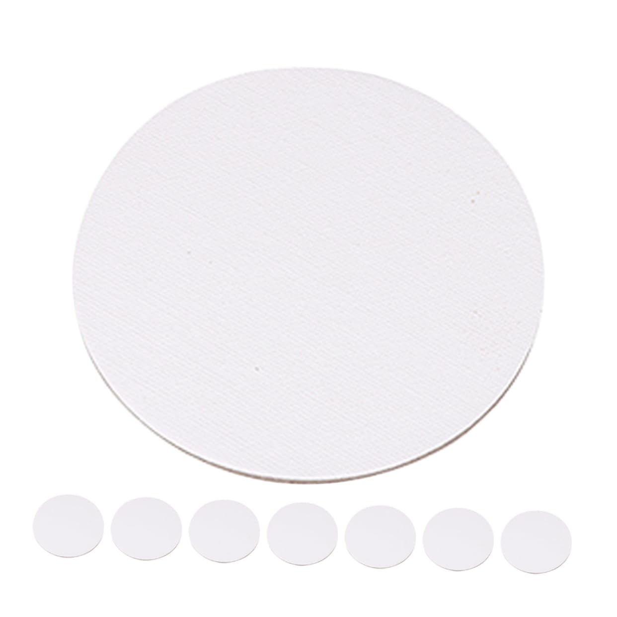 VANZACK 8pcs Round Canvas Boards Blank Stretched Canvas for Oil Acrylic Painting Lightweight and Portable Art Panels for Artists for Creative Projects