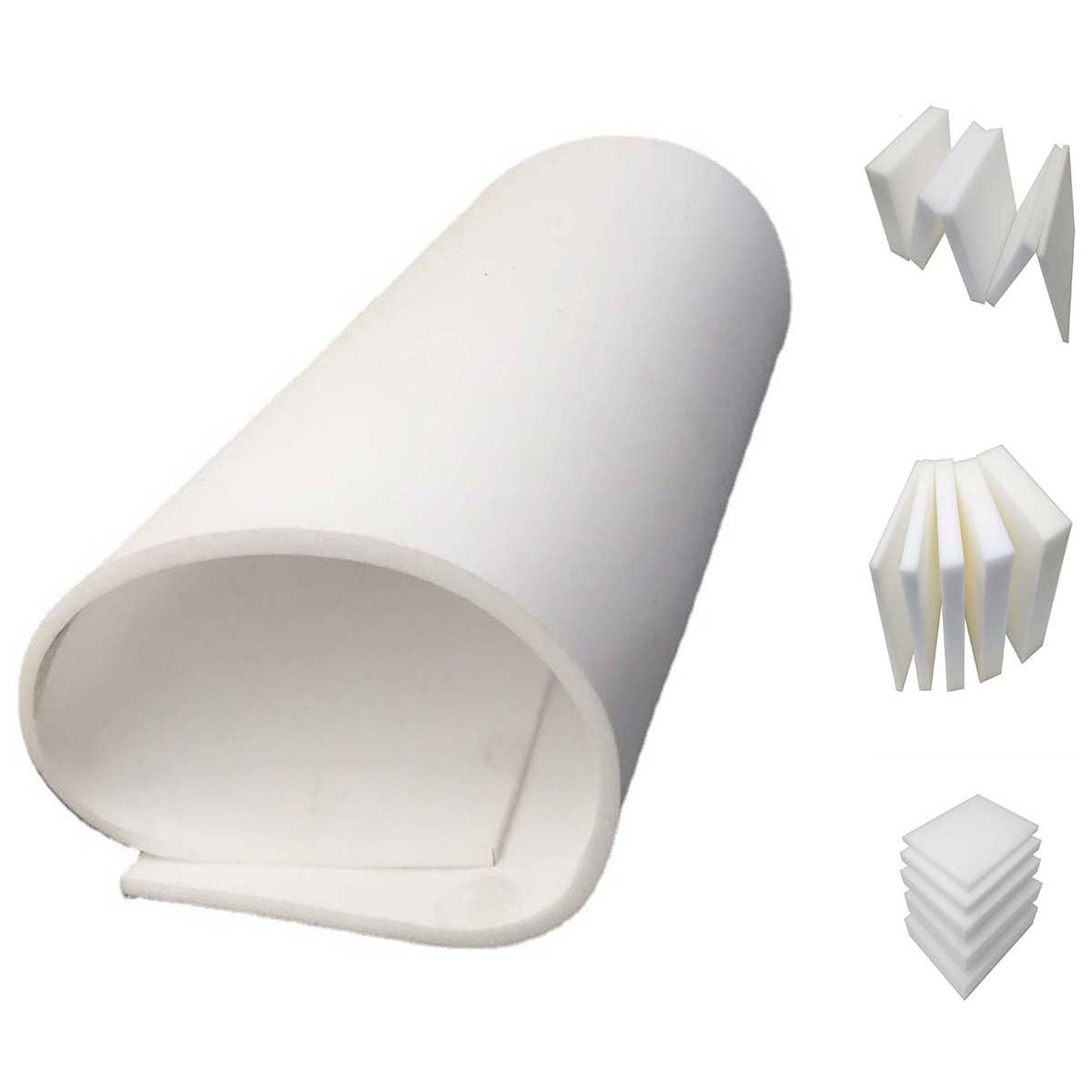 Hoja de espuma de alta densidad para tapicería de tamaño personalizado para cojín de banco, taburete, ventana, asiento de sofá, cama de mascotas, comedor, tapete de repuesto para silla de ruedas (100