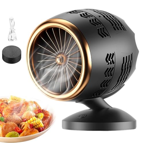 Purificador humo | Purificador humo para fumar en interiores | Ventilador purificador aire | Extractor portátil cocina | Campana extractora cocina escritorio para barbacoa, olla caliente, apartamentos