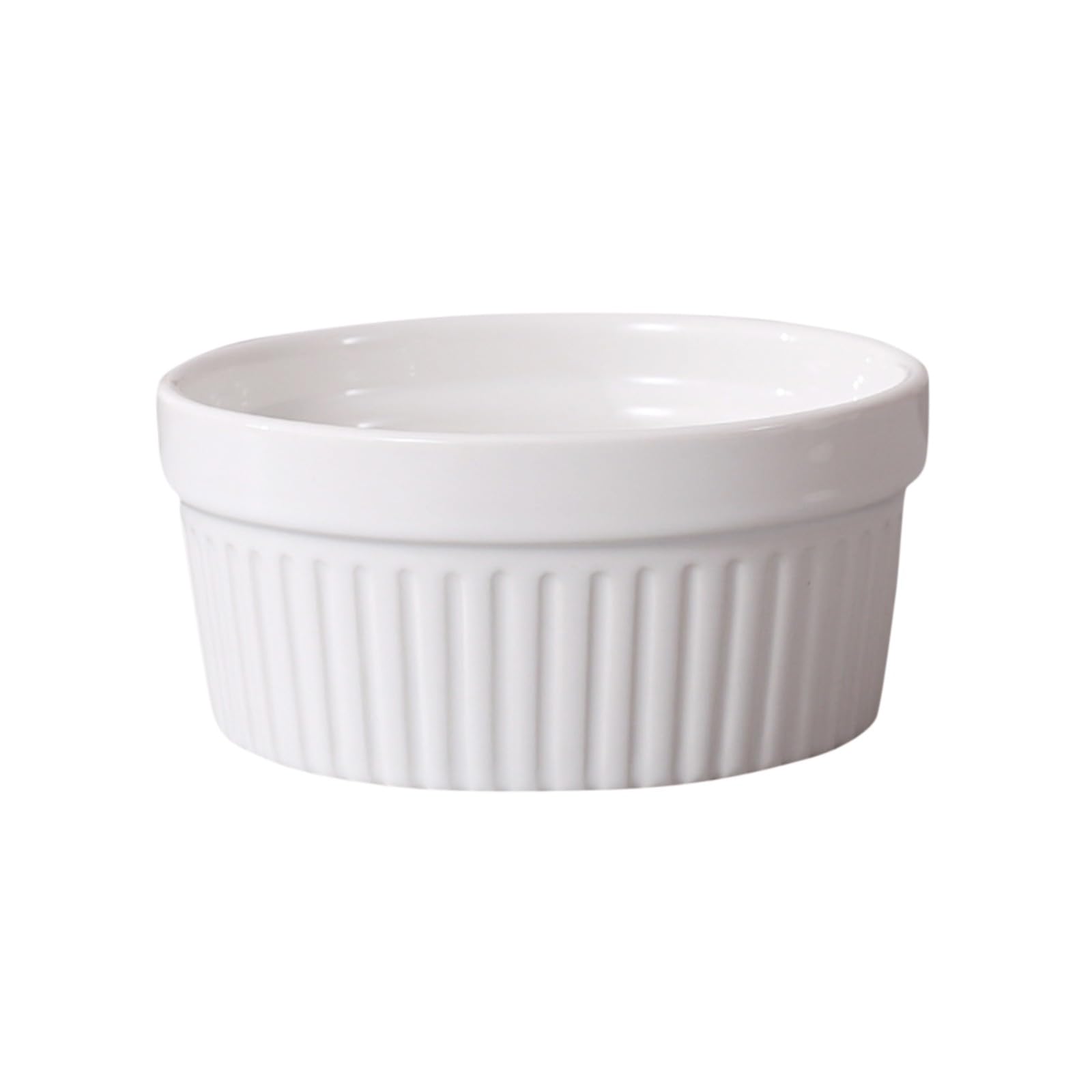 4 moldes de cerámica for ramequines, aptos for horno, for crème brûlée, pudín, natillas, soufflé, ramequines, salsas for mojar, pequeños de cerámica(12 oz)