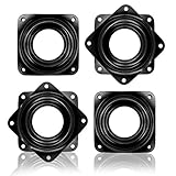 Starkes Edelstahlmaterial: Die drehbare drehplatte ist aus verzinktem stahl, oberfläche mit Zink behandelt, korrosionsbeständig und rostfrei, stark und langlebig, großartig, um die funktion der Tragfähigkeit zu erfüllen.