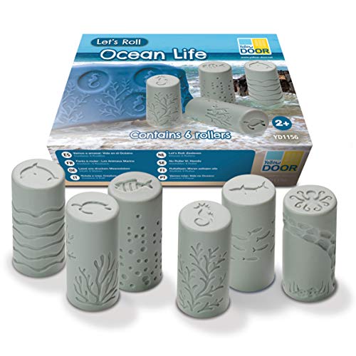 Yellow Door Let's Roll, Ocean Life Rollers, Set of 6 by Yellow Door - Used condition - US$18.11