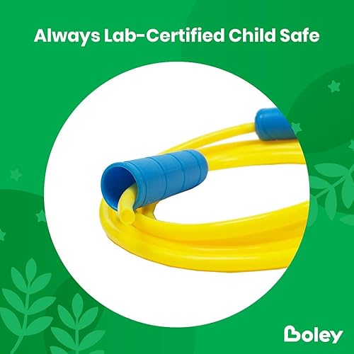 Miniatura 4 de Boley Juego de cuerdas de saltar para niños, paquete de 12, cuerdas de saltar duraderas de 7 pies con asas antideslizantes para niños y niñas,