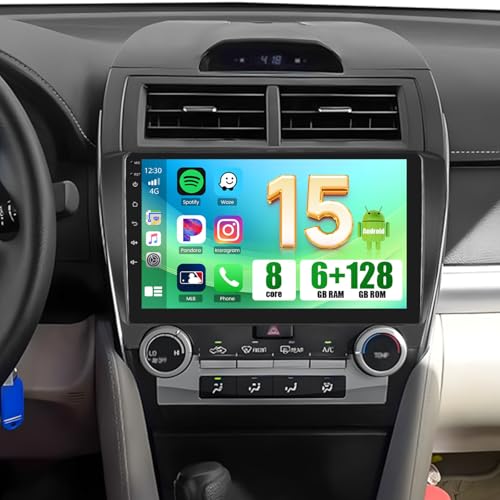 8-Core 6+128GB Hikity Android 15 Car Stereo for Toyota Camry 2012-2014 DSP