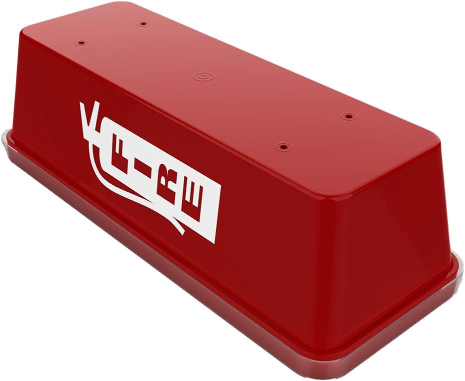PVC Fire Extinguisher Cabinet Small Size 19×8×6 inches for up to 5 lb (2kg) - Outdoor or Indoor Wall Mounted Fire Extinguisher PVC Box - Emergency Extinguisher Storage - Mounting Enclosure