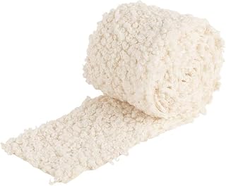 Ideen mit Herz Kunstfell-Band Teddy | Fellstoff | 8 cm breit | 2 m lang | creme-weiß | ideal zum Basteln, Nähen, Dekorieren | Tischläufer