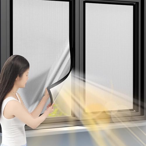 Pellicola per Finestre Oscurante Totale,Pellicola Isolante in Foglio di Alluminio,Protezione Solare,Pellicola per Vetri Privacy con Ventosa,Pellicola Riflettente Anti UV per casa e ufficio Veranda