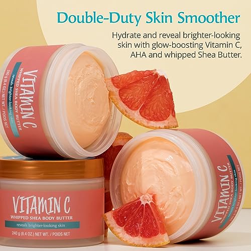Tree Hut Vitamin C Whipped Shea Body Butter, 8.4Oz, Lightweight, Long-Lasting, Hydrating Moisturizer With Natural Shea Butter For Nourishing Essential Body Care #TOP1