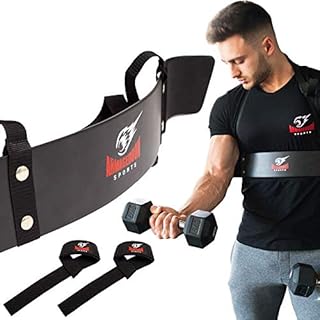 Premium Heavy Duty Arm Blaster + BONUS Premium Lifting Straps, Biceps Bomber, Arnold Biceps Isolator, Bodybuilder Heavy Duty Arm Blaster, Arm Curl Isolator, Gain Strength In Your Arms