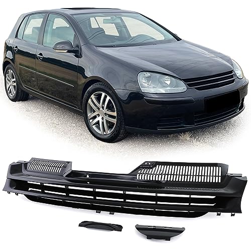 Sport Kühlergrill ohne Emblem Schwarz passend für VW Golf 5 03-09 nicht GTI