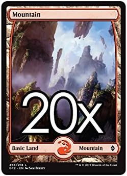 20x Battle for Zendikar Mountain #266 Magic The Gathering Basic Full Art Land Lot