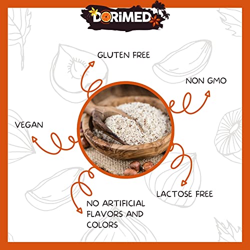 Haselnuss Pulver 1 Kg | Haselnusspulver | Nussmehl, geriebene Haselnüsse | Natürliche Trockenfrüchte in Packung zu Pulver gemahlen | 100% natürlichen Ursprungs | Ideal für Rezepte oder Dessert Topping