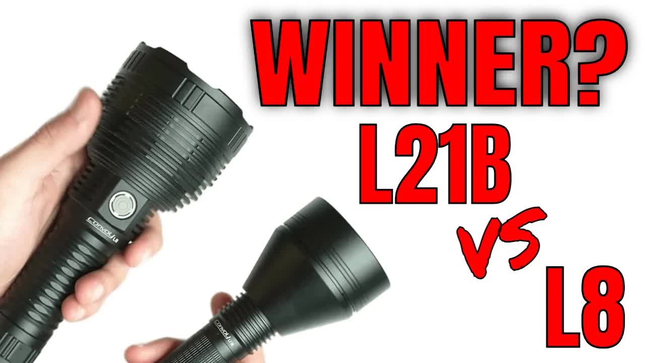 Watch Flashlight Battle! Convoy L21B vs Convoy L8 ﹙XHP70.3 HI