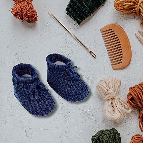 Youngly® Baby Boys Girls Soft Knitted Booties with laces Newborn Cute Unisex Acrylic Bootees Size 0-3 Months