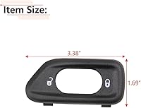 Vista 4 de RLB-HILON Bisel de interruptor de bloqueo de puerta, compatible con Jeep Wrangler JK, para 2011 2012 2013 2014 2015 2016 2017 2018 año