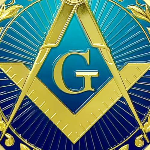 Image of Masonic Car Emblem Square and Compass G Freemason Accessories Metal Deacl