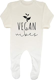 Shopagift Baby,Clothing,Baby Boys 0-24m,Sleepwear & Robes,Sleepsuits Shopagift Vegan Vibes Baby Sleepsuit Romper