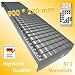 Produktbild Gitterroststufe 900 * 270 mm - Gitterroststufen als Pressroststufen - rutschhemmend durch Sicherheitsantrittskante - Maschenweite 31 * 31 mm - Tragstab glatt - Füllstab glatt