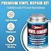 Vinyl Cement, Vinyl Glue for Inflatables, Waterproof Vinyl Adhesive, High Strength PVC Cement, Vinyl Repair Kit Glue for a Variety of Pool Liners, Tarps, Hot Tubs, Air Mattresses (4.4 oz.) #1