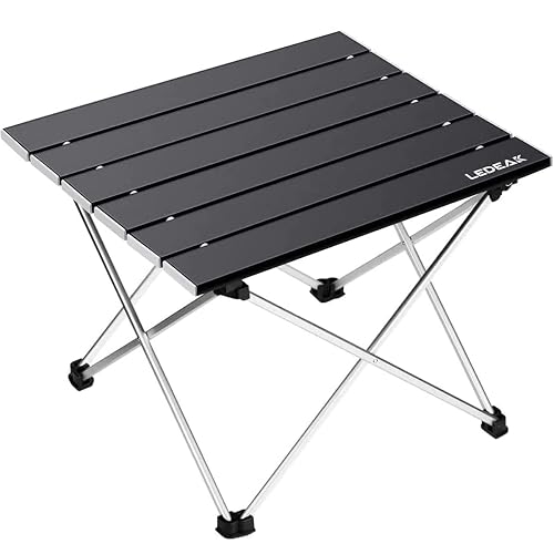 Table de Camping, Pliante Table Alliage d'aluminium Ultra-légère Portable avec