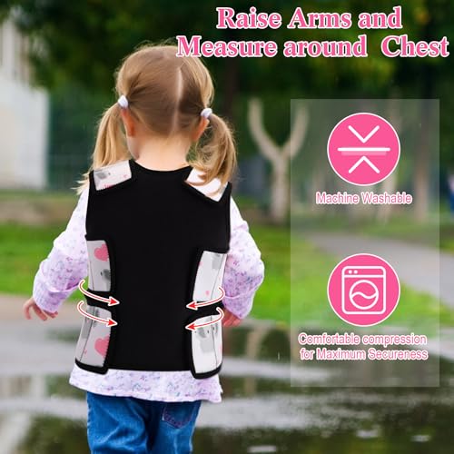 Image of Janmercy Kids Compression Vest Ages 2 to 9 Soft Adjustable Breathable Neoprene Comfort Vest for Boys Girls School Home Daily(Elephant,Small)